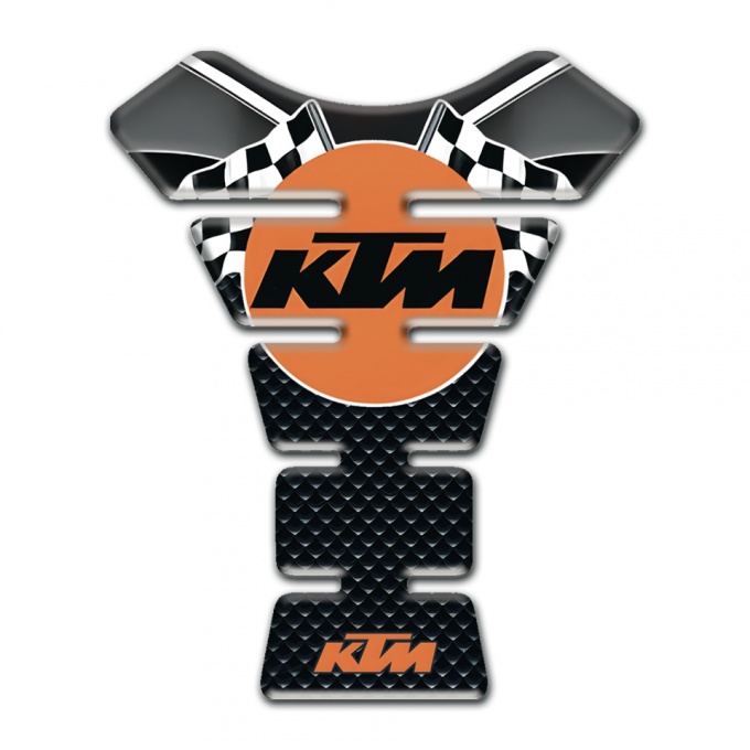 KTM Tank Fuse Anti Slip Sticker with Racing logo design 
