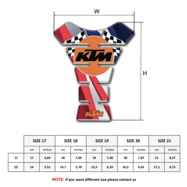 KTM Tank Pad Motorbike Multicolored Version 
