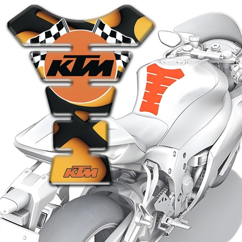 KTM Tank Protector Orange Black Version 
