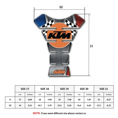 KTM Tank Guard Pads Racing Edition with Flags Logo 