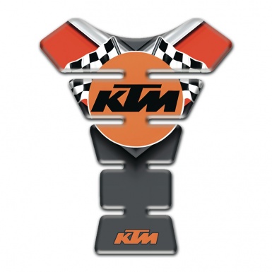 KTM Tank Pad Protector Stylish V ersion with Racing Flags Logo 