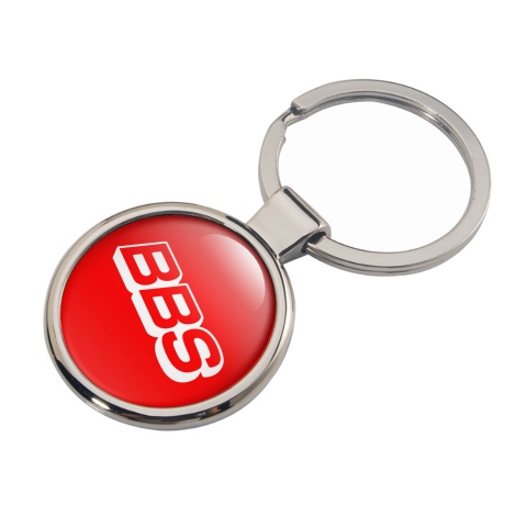 BBS Key Fob Metal Red White Classic Logo Edition