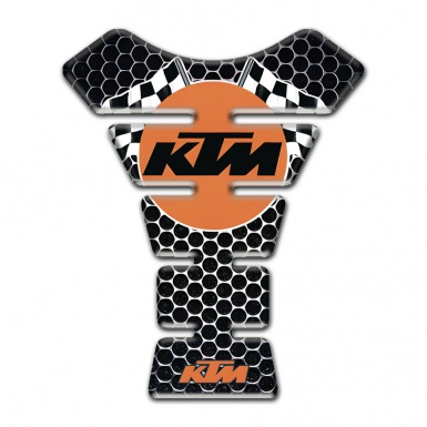 KTM Tank Fuse Perforated Steel Base with Round Logo Style 