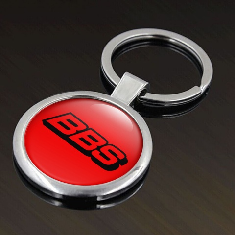 BBS Key Holder Metal Red Black Classic Logo Edition