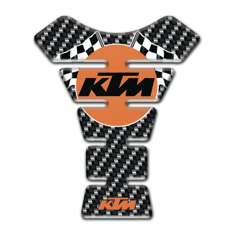 KTM Tank Guard Pads Carbon edition with Racing Logo 