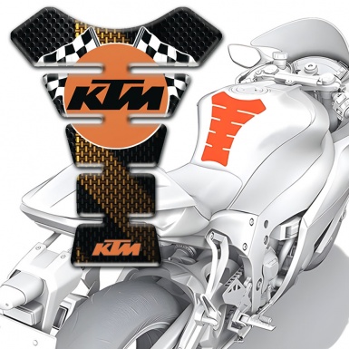 KTM Tank Fuse Black Brown Edition Racing Logo
