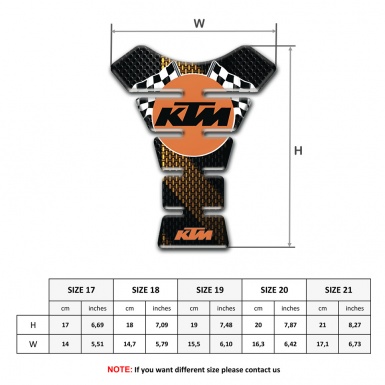 KTM Tank Fuse Black Brown Edition Racing Logo