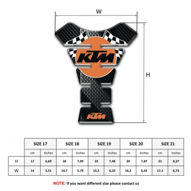 KTM Tank Pad Motorbike Black Gray Edition Racing Logo