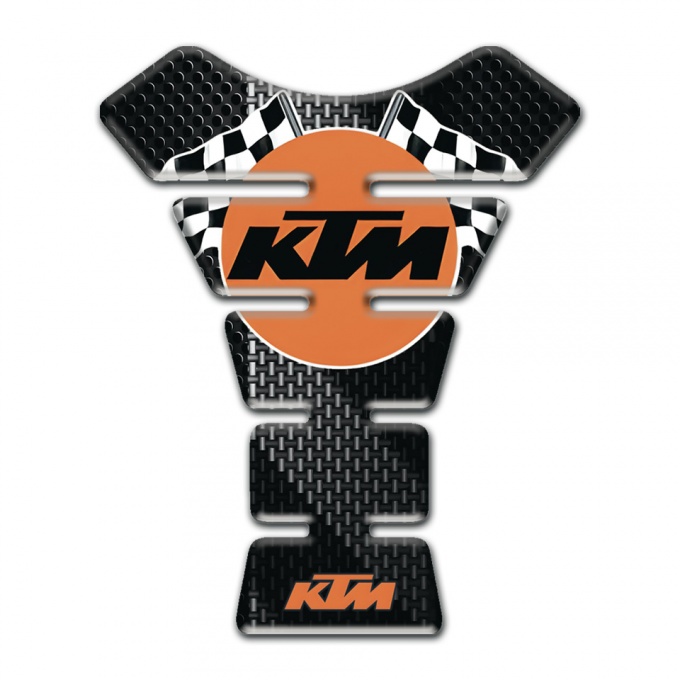KTM Tank Pad Motorbike Black Gray Edition Racing Logo