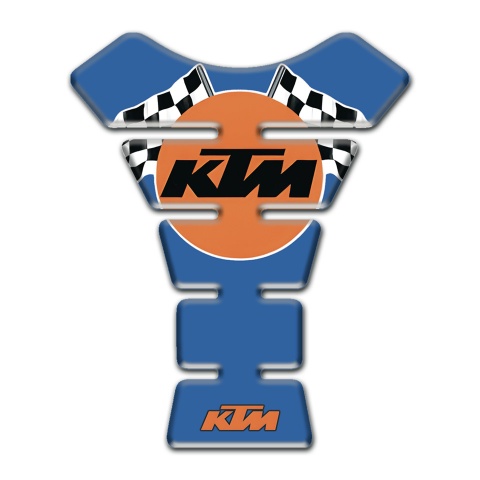 KTM Tank Pad Protector Blue Base Racing Logo 