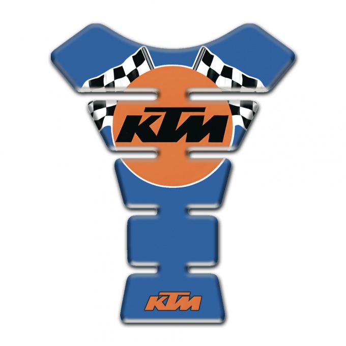 KTM Tank Pad Protector Blue Base Racing Logo