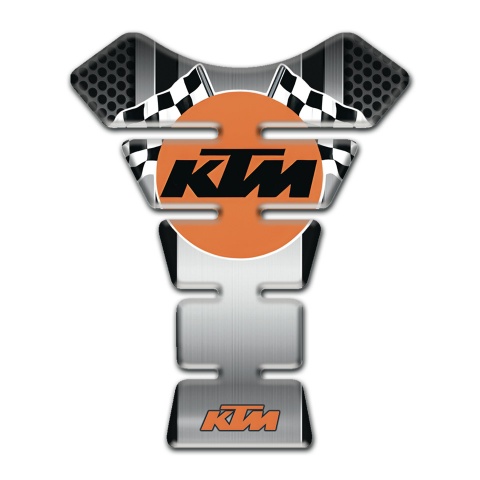 KTM Tank Fuse Metal Central Panel Base Racing Logo 