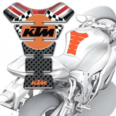 KTM Tank Guard Pads Motorcycle Edition with Racing Logo 