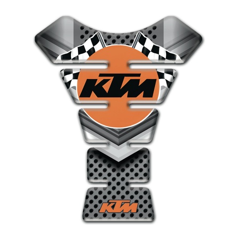 KTM Tank Pad Motorbike Gray Design with Racing Logo 