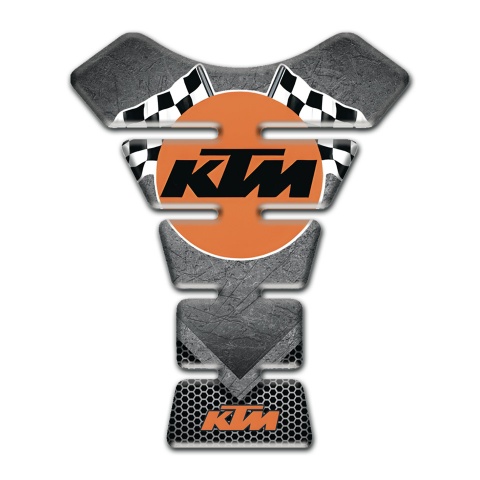 KTM Tank Protector Scratched stone Base Racing Logo Style 