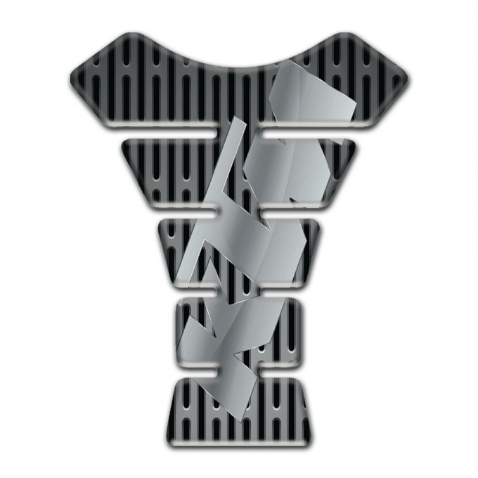 KTM Tank Pad Motorbike Gray Ornament Base and Stylish LogO Print