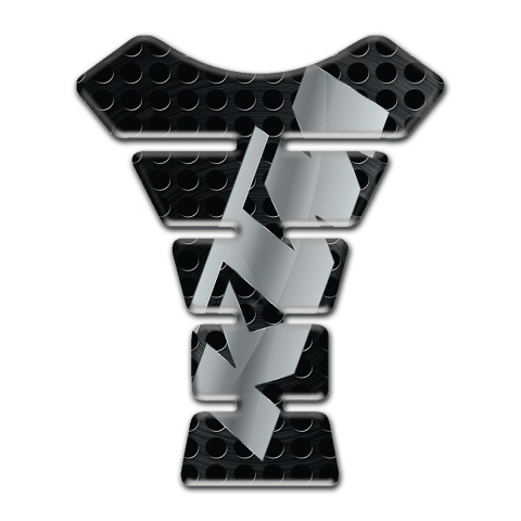 KTM Tank Pad Protector Perforated Black Base Gray Logo 