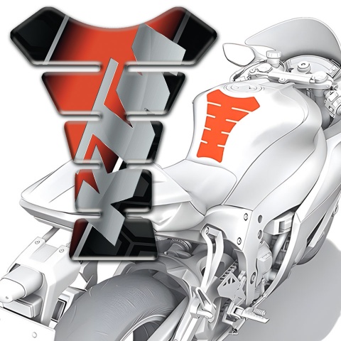 KTM Tank Protector Stylish Print with Gray Logo 