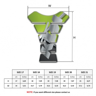 KTM Tank Protector Black Green Base Gray Logo 