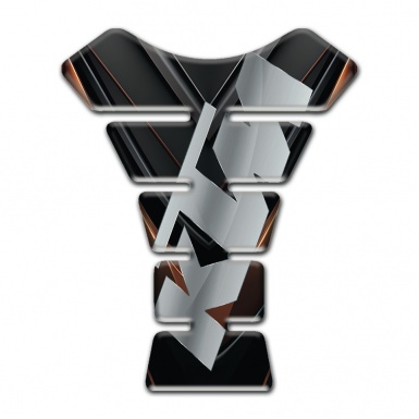 KTM Tank Pad Protector Black Brown Base Gray Logo 
