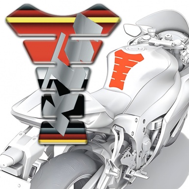 KTM Tank Pad Motorbike Stylish Colorful Model with Gray Logo 