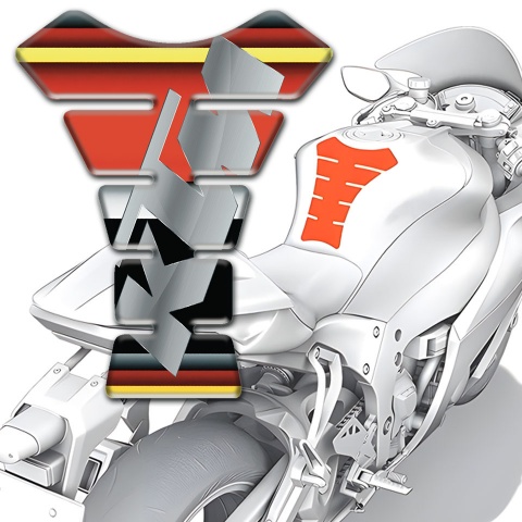 KTM Tank Pad Motorbike Stylish Colorful Model with Gray Logo 