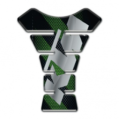 KTM Tank Fuse Black with GReen Tape Base Gray Logo 