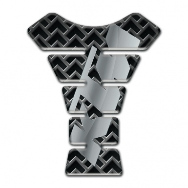 KTM Tank Guard Pads Gray Grid with Stylish Logo 