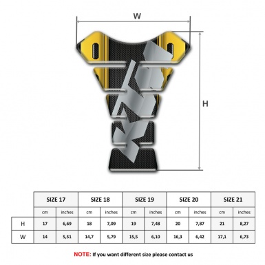 KTM Tank Pad Protector Black Yellow Print Base Gray Logo 