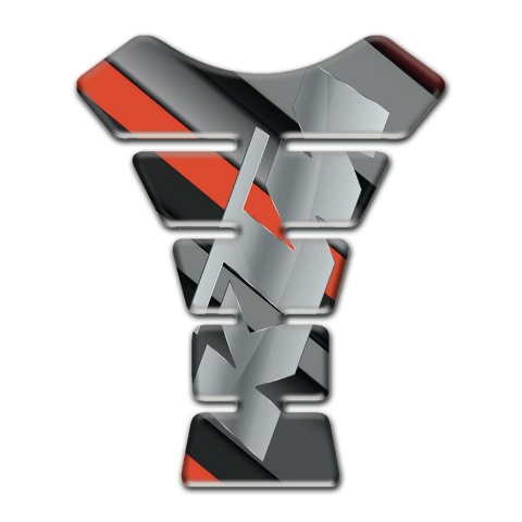 KTM Tank Guard Pads Stylish Logo Diagonal Gray Orange Decoration Base 