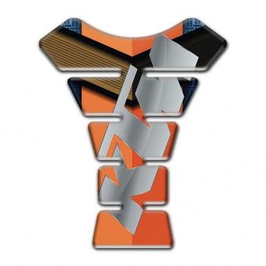 KTM Tank Fuse Orange Nuances Base Gray Logo