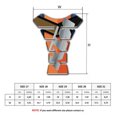 KTM Tank Fuse Orange Nuances Base Gray Logo