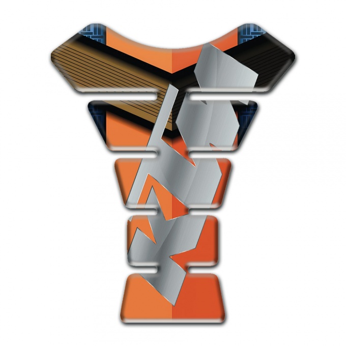 KTM Tank Fuse Orange Nuances Base Gray Logo