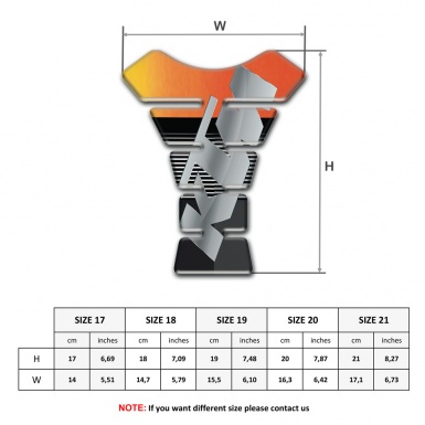 KTM Tank Guard Pads Black Orange effect Base and Gray Logo 