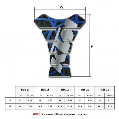 KTM Tank Pad Protector Black with Blue Patterns Base Gray Logo 