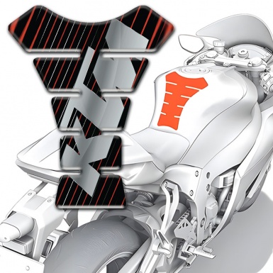 KTM Tank Fuse Thin Stripes Design withGray Logo 