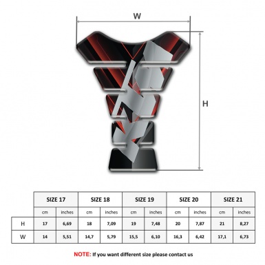 KTM Tank Guard Pads Black with Red V Shape Decoration Design 