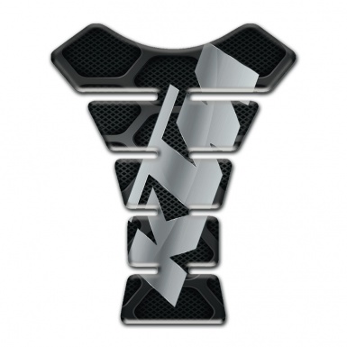 KTM Tank Pad Motorbike Black with Gray Patters Base Stylish Print Logo 