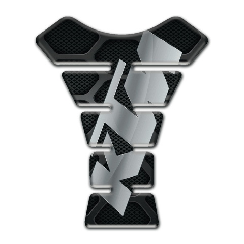 KTM Tank Pad Motorbike Black with Gray Patters Base Stylish Print Logo 