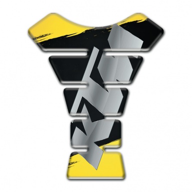 KTM Tank Guard Pads Gray Logo and Base with Yellow Black Print 