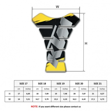 KTM Tank Guard Pads Gray Logo and Base with Yellow Black Print 