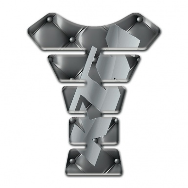 KTM Tank Pad Protector Gray Leather Base Stylish Logo 