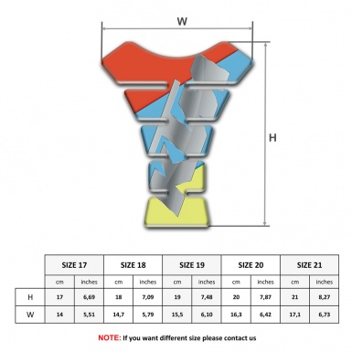 KTM Tank Pad Motorbike Fresh Colors Base Gray Logo 