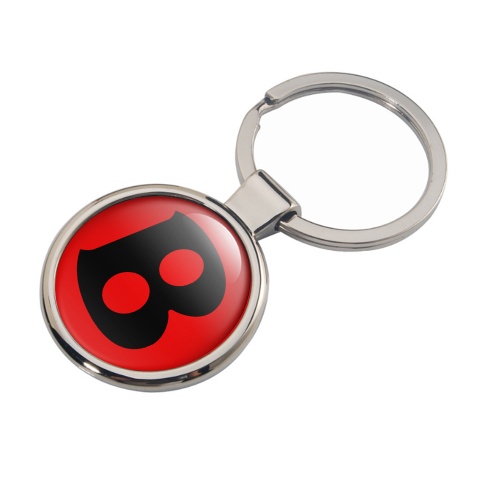 Bentley Metal Key Ring Red Black Clean Logo Design