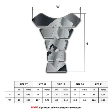 KTM Tank Pad Protector Model with Gray Diagonal Decoration Design 