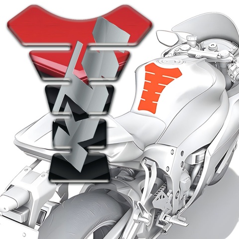 KTM Tank Fuse Model with Red Black Design 