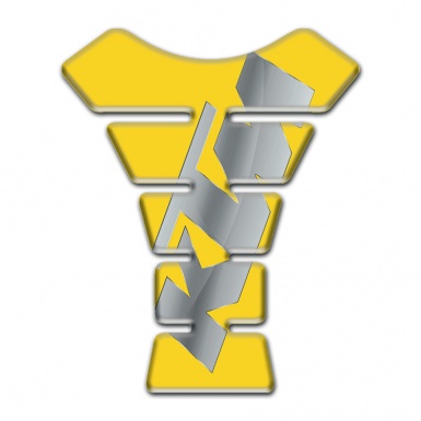 KTM Tank Fuse Yellow Base Gray Logo 