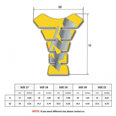 KTM Tank Fuse Yellow Base Gray Logo 