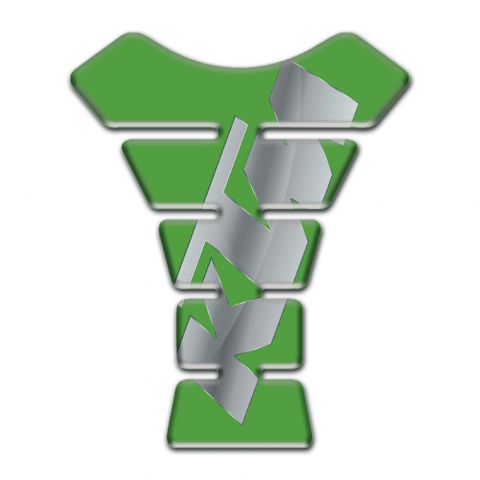 KTM Tank Pad Motorbike Green Base Gray Logo 