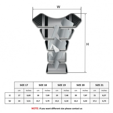KTM Tank Pad Protector Gray Black Elements Design 